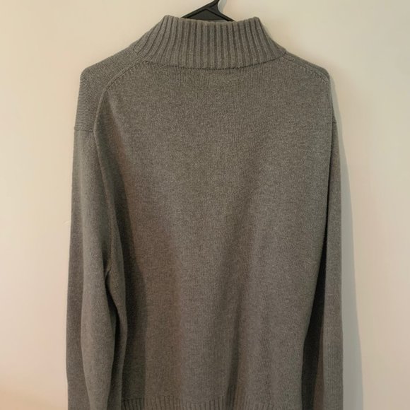 Ralph Lauren Polo Grey 1/4 Zip Sweater - Picture 2 of 3